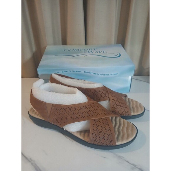 easy street Shoes - Easy Street Women's Claudia Comfort Wave Slingback Sandal  Size 10M Summer Boho